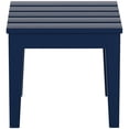 thumbnail image 4 of Costaelm Palms Modern Adirondack Square Outdoor Side Table, Navy Blue, 4 of 5