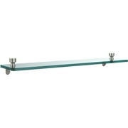 Foxtrot 22" Glass Vanity Shelf with Beveled Edges (Build to Order)