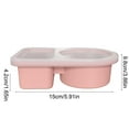 thumbnail image 4 of Taotanxi Reusable Silicone Snack Containers with Lids, Double Compartment Snackle Box Containers, Small Snackle Box for travel, picnics, or office meals, 4 of 6