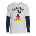 thumbnail image 7 of Disney Mickey Mouse Men's and Big Men's Long Sleeve Graphic T-Shirt and Beanie Hat Gift Set, Sizes S-3XL, 7 of 7