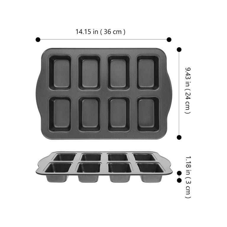 Mini loaf Pan Mini Loaf Baking Tin Carbon Steel Baking Pan Metal Bread Pan  with Multi-grid 