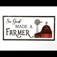 thumbnail image 1 of So God Made a Farmer Horizontal Metal Embossed Wall Décor, 1 of 3