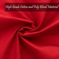 thumbnail image 3 of Christmas Red Cloth Dinner Napkins Kitchen Cloth Napkins 12 Pack 18X18 Inches Cotton Blend Soft Fabric with Hemmed Edges Washable Reusable Linen Napkins for Parties Setting Table Decor (Red) by, 3 of 3
