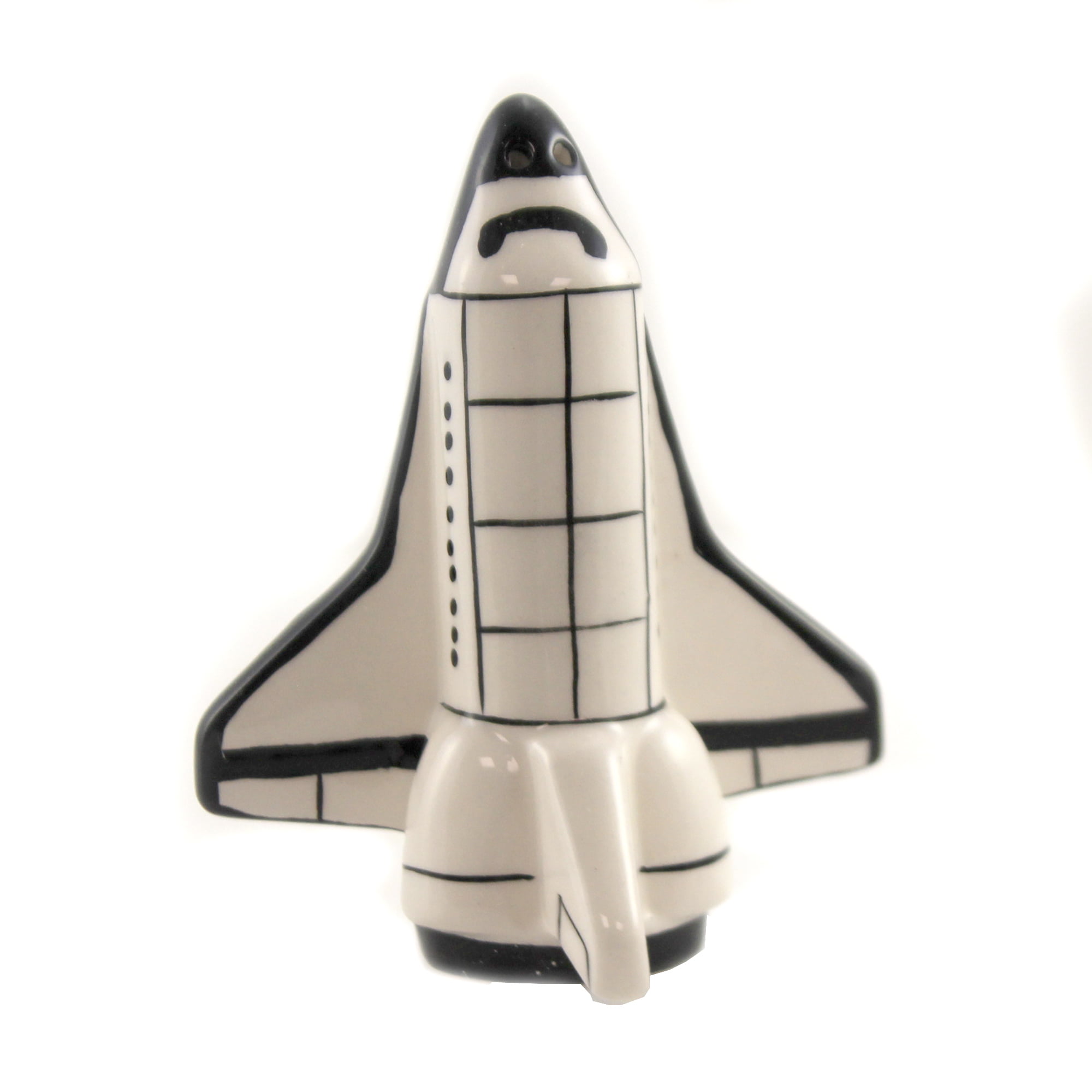 Space Shuttle Attractives Salt Pepper Shaker Made of Ceramic 