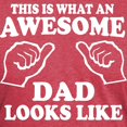thumbnail image 3 of CafePress - This Is What An Awesome Dad Looks Like T Shirts T - Mens Tri-blend T-Shirt, 3 of 4
