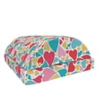 thumbnail image 1 of Hearts Foot Rest, Colorful Hearts for Valentines Day Love Hand Drawn Happiness Joy Theme, Non-Slip Backing Adjustable Ergonomic Memory Foam Leg Support for Office, Multicolor, by Ambesonne, 1 of 5