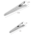 thumbnail image 1 of Clips para bolsas de 10 piezas, Clips para bolsas de alimentos, Clips para bolsas de acero inoxidable para bolsas de alimentos, café, pan y refrigerios, dos tama?os XianweiShao 8390605652554, 1 of 1