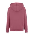 thumbnail image 6 of LYXSSBYX Fall Clothes for Women Fashion Women's V-Neck Pullover Zipper Pocket Tops Long Sleeve Hooded Blouse Sweatshirt, 6 of 9