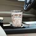 thumbnail image 6 of Gifts for Husband - Husband Gifts from Wife - I Love You Gifts for Him for Anniversary, Husband Birthday Gift, Husband Christmas Gifts - Husband Wood 20oz Stainless Steel Tumbler, 6 of 6