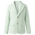 thumbnail image 3 of Curuila Kids Infant Girls Boys Suit Jacket Long Sleeve Solid Color Lapel Coat For Girls Boys Spring Autumn Fashion Outerwear Size 11-12 Years, 3 of 9