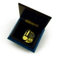 thumbnail image 2 of Classic Royal Blue Arabesque Wood Inlay Music Box - Star Spangled Banner, 2 of 2