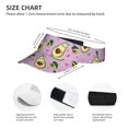 thumbnail image 4 of Disketp Different Avocados Sun Visors for Women Men Unisex Tennis Golf Visor Hat Adjustable Summer Hats Sport Outdoor Visor Hat UV Protection Cap, 4 of 8