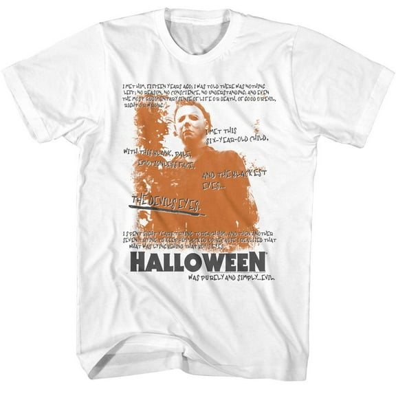 Halloween Handwritten White T-Shirt