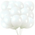 thumbnail image 1 of GOOHOCHY 100pcs White látex de 10 pulgadas Globos de fiesta Globos de bodas Kit para bodas para la fiesta temática blanca, 1 of 7