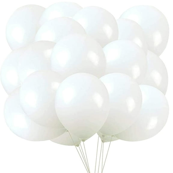 ORDDIART Engagement Balloons Latex White For Birthday Party 100Pcs 10 Inch