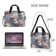 thumbnail image 3 of 16" Laptop Briefcase for Work Travel Laptop Shoulder Bag Carrying Handbag Laptop Case Snowman Pine Branch, 3 of 8