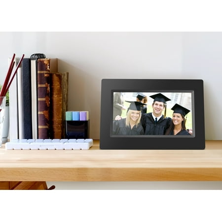 Aluratek - 7 inch Digital Photo Frame - Black