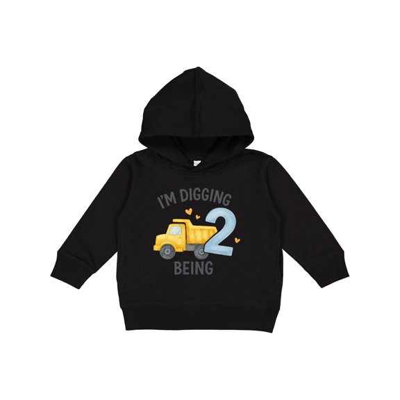 Inktastic I'm Digging Being 2 Birthday Truck Toddler Hoodie