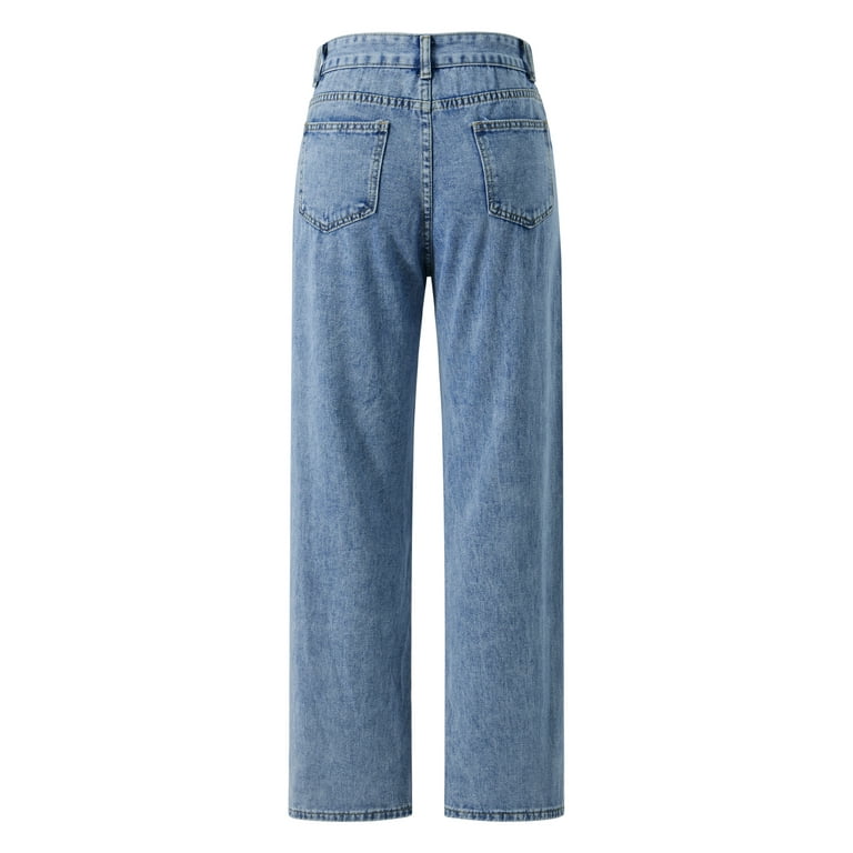 Women Boyfriend Baggy Jeans High Waisted Wide Leg Distressed Women Boyfriend Baggy Jeans High Waisted Wide Leg Distressed