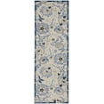 thumbnail image 2 of Nourison Aloha Indoor/Outdoor Farmhouse Transitional Blue/Grey 2' x 6' Area Rug, (2' x 6'), 2 of 8