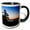 Black/White, variant on 3drose, British Columbia, Salt Spring, Mt. Maxwell Sunrise-cn02 Rti0152 - Rob Tilley, 11oz Mug