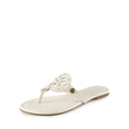 thumbnail image 1 of Sandalias DREAM PAIRS para mujer, chanclas beige talla 11 planas, 1 of 8