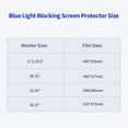 thumbnail image 4 of Graflsoa Acrylic Hanging Blue Light Filter for 17.3-19.5 Inch Monitors - Eye Protection, UV Blocking, Washable & Reusable Screen Guard, 4 of 7