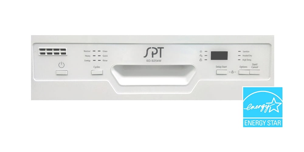 Energy Star 18" Built-In Dishwasher w/Heated Drying - White