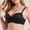 Black, variant on FITORON Womens Everyday Underwire Bra Seamless Full Coverage Lightly Padded Plus Size B C D,Size 90D