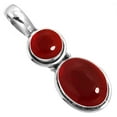 thumbnail image 1 of 925 Silver Pendant For Chain Necklace For Women - Teens Red Garnet Quartz Stone Silver Pendant January Birthstone Costume Silver Pendant Gift For Wife On Christmas 925 Silver Jewelry With Gemstone, 1 of 3