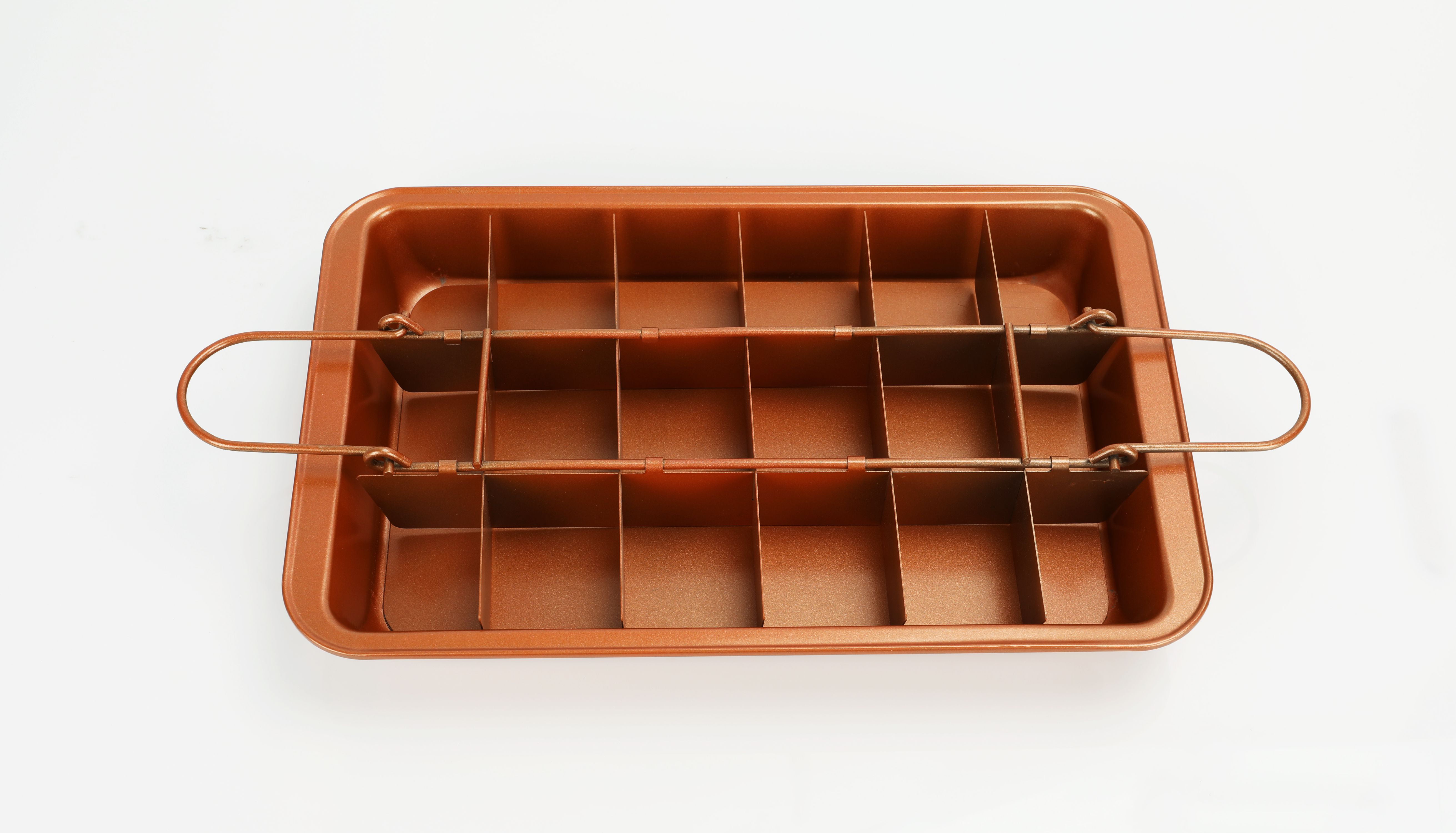 Up To 43% Off on Copper Brownie Pan With Divid