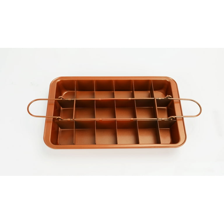 As Seen on TV Copper Collection Brownie Pan Walmart