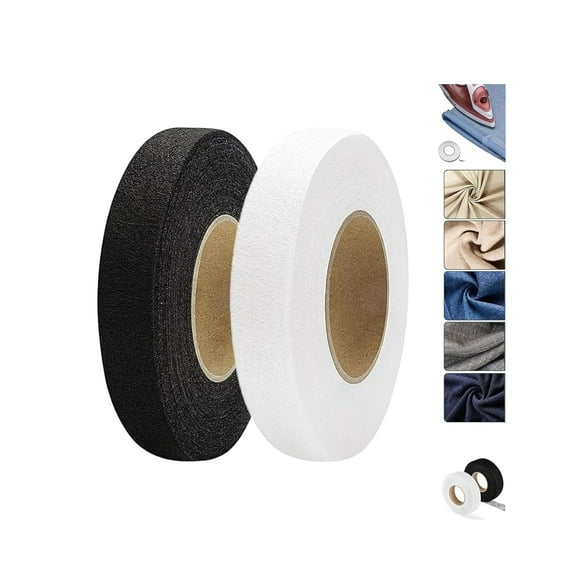 No Sew Hemming Tape Fabric Adhesive, Hem Adhesive Tape Iron On, No Needles, No Marks, Neat and Invisible, Strong Fit, for Pants, Clothes, Daily use