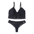 thumbnail image 1 of Coordinado Secret Treasures para Mujer, Negro en Encaje de Floral Talla CH, 1 of 4