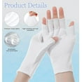 thumbnail image 3 of Duslogis 12 Pairs Black Fingerless Gloves for Women, Cotton Gloves for Dry Hands Sleeping, Fingerless Cotton Gloves Eczema for Sleeping, Overnight, Lotion & Spa Treatment Glove, 3 of 7