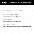 thumbnail image 2 of MAX Advanced Brakes - Rear Brake Kit For 2018-2023 Hyundai Kona| Carbon Ceramic Brake Pad and Rotor Kit| Daily Driving OE Replacement Brake Rotors, 2 of 9