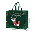 thumbnail image 3 of Linnome Portable Non-Woven Christmas Gift Bag, Reusable Shopping Bag for Holiday Present Wrapping Storage and Carrying, 3 of 6