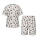 thumbnail image 1 of Fotbe Cherry Berries Pijama Estampada de 2 Piezas para Niños – Ropa de Dormir de Manga Corta Cómoda para Niños y Niñas, Camiseta y Shorts de Algodón-Large, 1 of 6