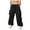 Black, variant on Buigttklop Mens Pants Men Solid Casual Drawstring Elastic Waist with Pocket Trousers Sport Cargo Pants