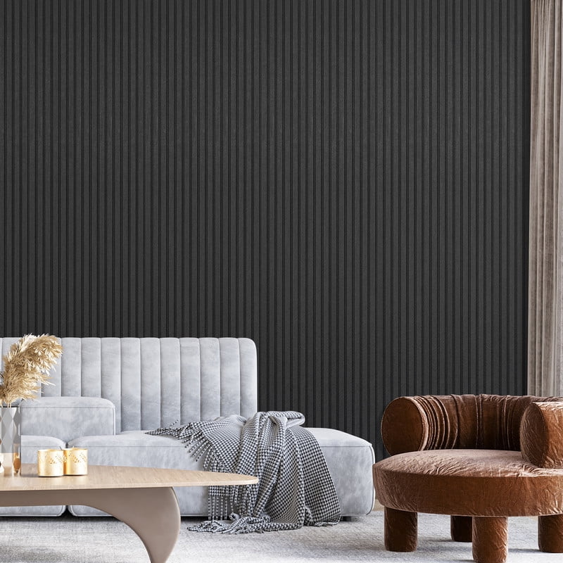 DOLLAR BOSS Slat Acoustic Panels 2 Pack Acoustic Panels, 47.2" X 23.6" Decorative Sound Proof Felt Panels, Slat Wall Panels for Wall Decor Sound Absorbing Panel Bedroom Sound Blocker Room Wall Decor