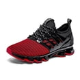 thumbnail image 2 of SKDOIUL Espadrilles de Jogging Hommes Espadrilles Noires et Rouges pour Hommes Grands Enfants Espadrilles Garçons Maille Respirante Jeunesse Mode Hommes Chaussures de Marche Décontractées Rouges Taille 8.5, 2 of 2