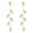 Gold, variant on SUSHANG Diamond Leaf Earrings Light Luxury Super Diamond Leaf Earrings Feminine Temperament Long Tassel Earrings Ladies New Leaf Earrings Simple Metal Bride Jewelry Gift
