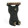 thumbnail image 5 of Black Bear Side Table Pedestal End Table Stool,MGO Bear Statue Hand Painted Sculpture Decor, 5 of 12