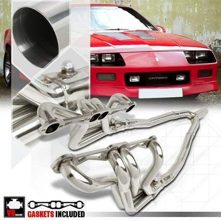 Ss Full Exhaust - SS Full Length Exhaust Header Manifold+Y-Pipe for 82-92 Camaro/Firebird SBC Auto 83 84 85 86 87 88 89 90 91