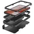 thumbnail image 3 of Heavy Duty Rugged Cover for Samsung Galaxy S24 Case with Removable Belt Clip Holster - Black, 3 of 7