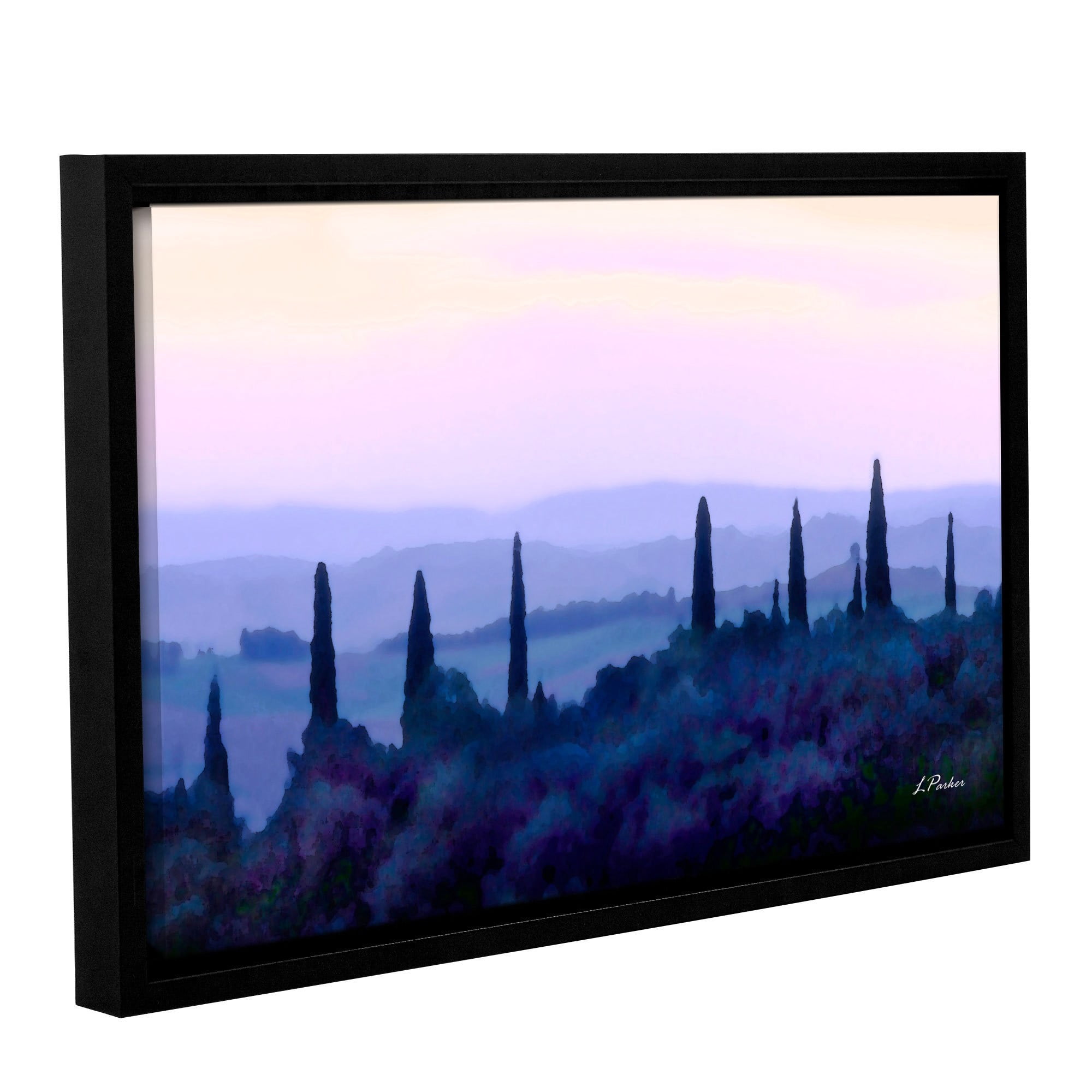 ArtWall Linda Parker "Tuscan Morn" Gallery-wrapped Floater-framed Canvas