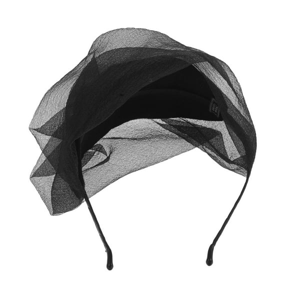 NIAIZEK Elegant Black Mesh Headband, Niaizek Party and Wedding Hair Accessory