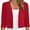 Red, variant on Women's 3/4 Sleeve Cropped Cardigans Sweaters White Large Lightweight Open Front Shrugs for Women