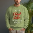 thumbnail image 6 of Men's 330g 100% Cotton I MACKE THE Pattern Dropped Shoulder Crew Neck Sweatshirt, 6 of 15