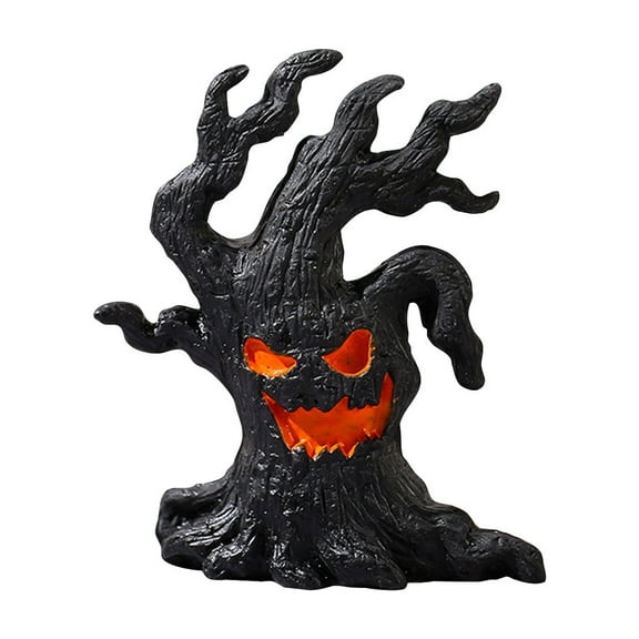Halloween Haunted House Decorations, Resin Cute Halloween Figurines, Spooky Table Craft Tree Ornament For Party Home Garden Decor Halloween Decoration Halloween Decor Micro Landscape Halloween Scene